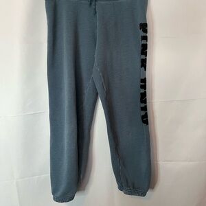PINK Victoria's Secret  Blue Capri Joggers